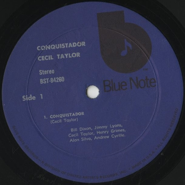 Cecil Taylor / セシル・テイラー / Conquistador! (BST 84260)