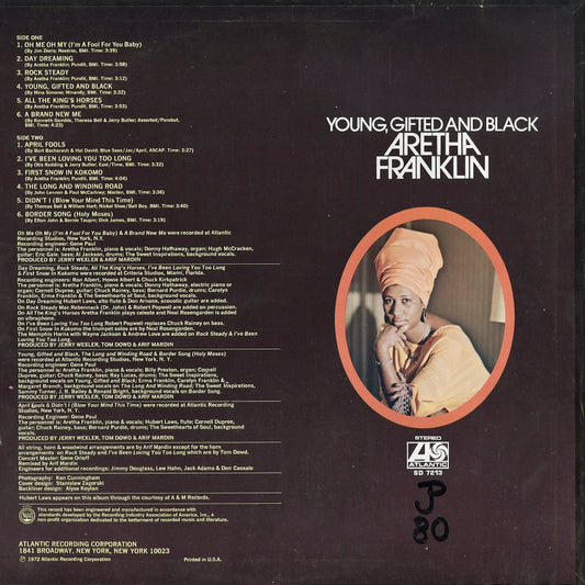 Aretha Franklin - Young Gifted And Black (SD 7213) 1975 US Atlantic｜中古LP