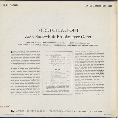 Zoot Sims, Bob Brookmeyer / ズート・シムズ, ボブ・ブルックマイヤー / Stretching Out (UAL 4023)