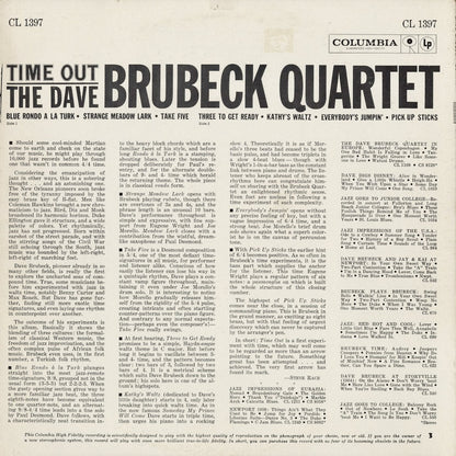 Dave Brubeck - Time Out (CL 1397) 1962 US Columbia｜中古LP
