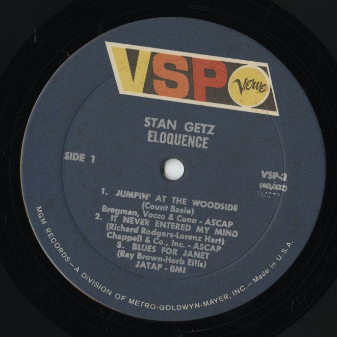 Stan Getz / スタン・ゲッツ / Eloquence (VSP-2)