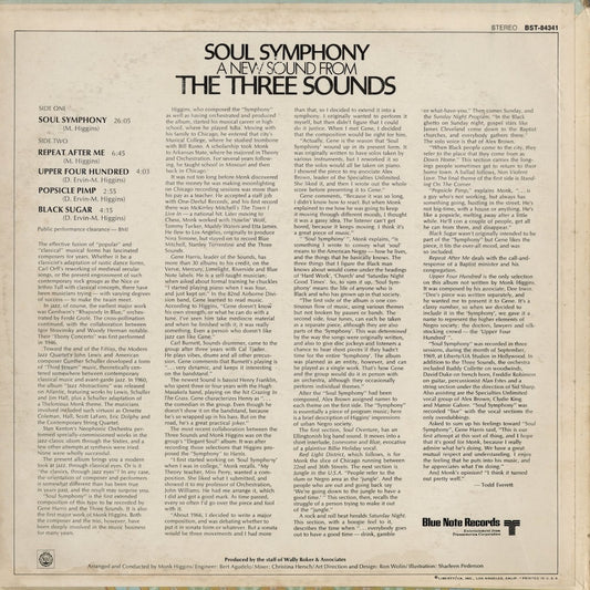 The Three Sounds - Soul Symphony (BST-84341) 1969 US Blue Note Liberty｜中古LP