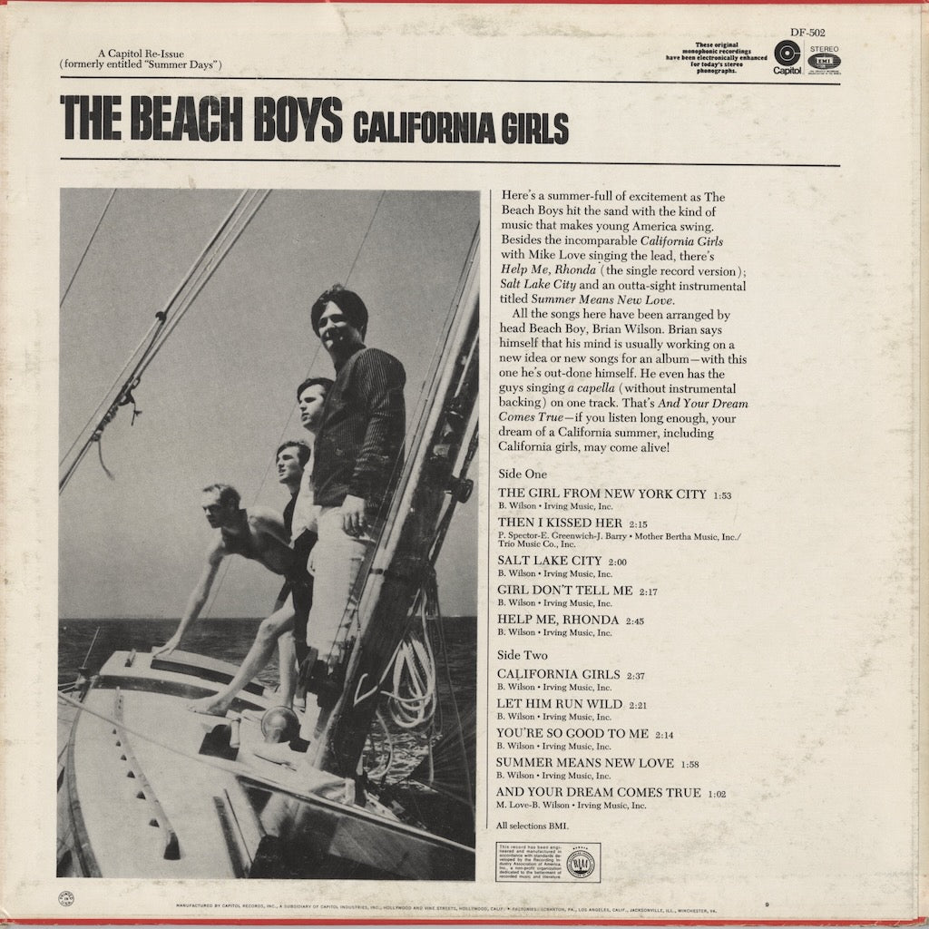 The Beach Boys / ビーチ・ボーイズ / California Girls (DF-502)