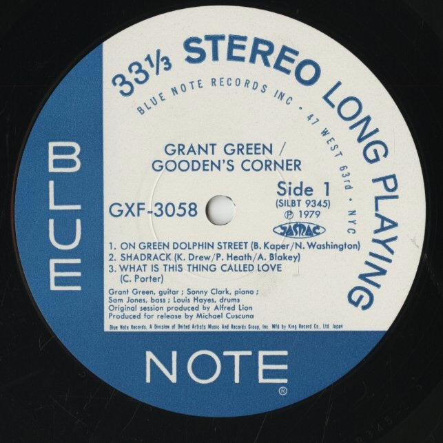 Grant Green / グラント・グリーン / Gooden's Corner (GXF 3058)