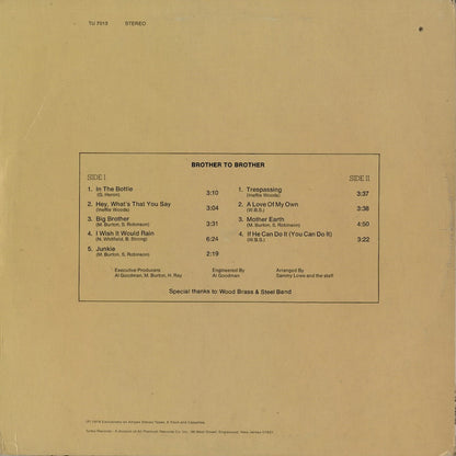 Brother To Brother - In The Bottle (TU-7013GM) 1974 US Turbo｜中古LP