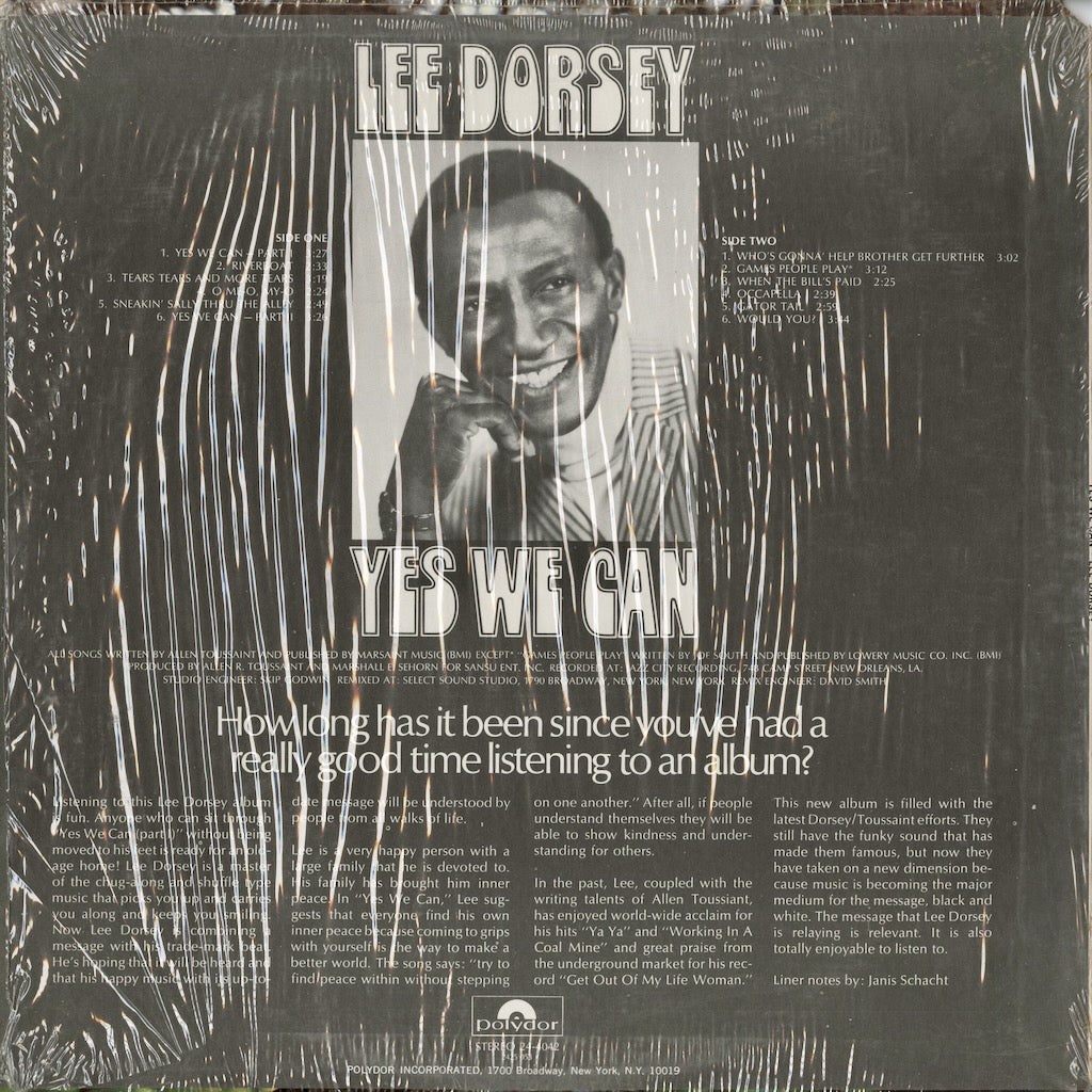 Lee Dorsey / リー・ドーシー / Yes We Can (24-4042)
