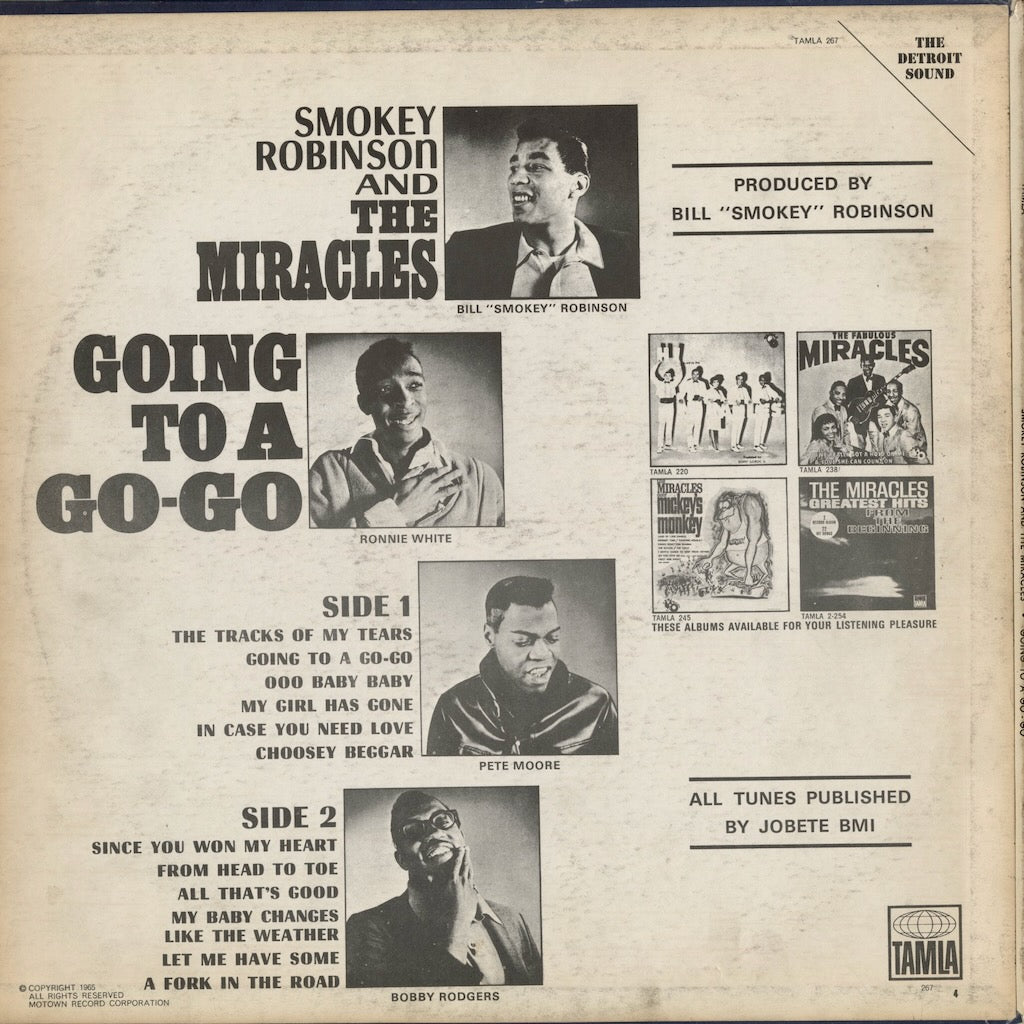 Smokey Robinson & The Miracles - Going To A Go-Go (S-267) 1965 US Tamla｜中古LP