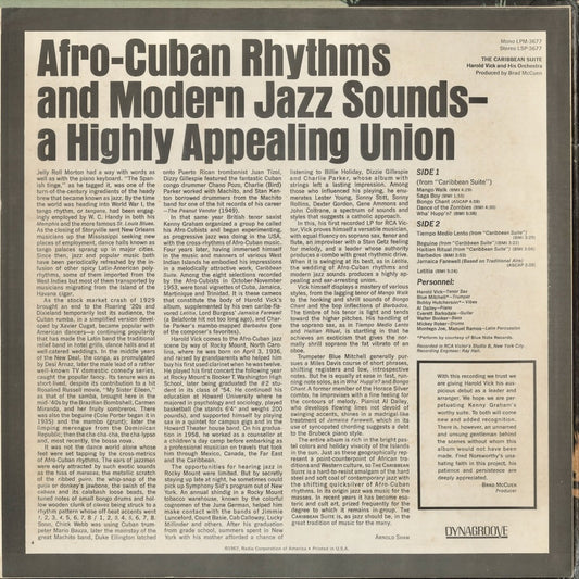 Harold Vick - The Caribbean Suite (LPM3677) 1967 US RCA Victor MONO｜中古LP