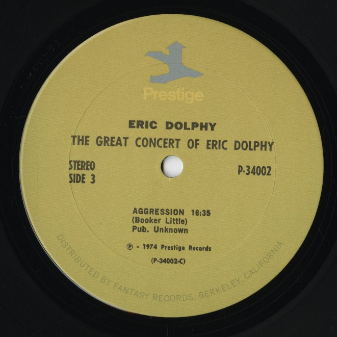 Eric Dolphy - The Great Concert Of Eric Dolphy (P-34002) LP 1974