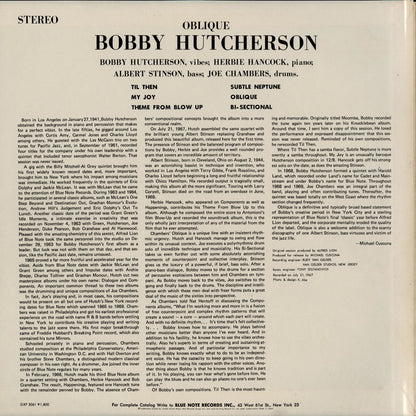 Bobby Hutcherson / ボビー・ハッチャーソン / Oblique (GXF-3061)