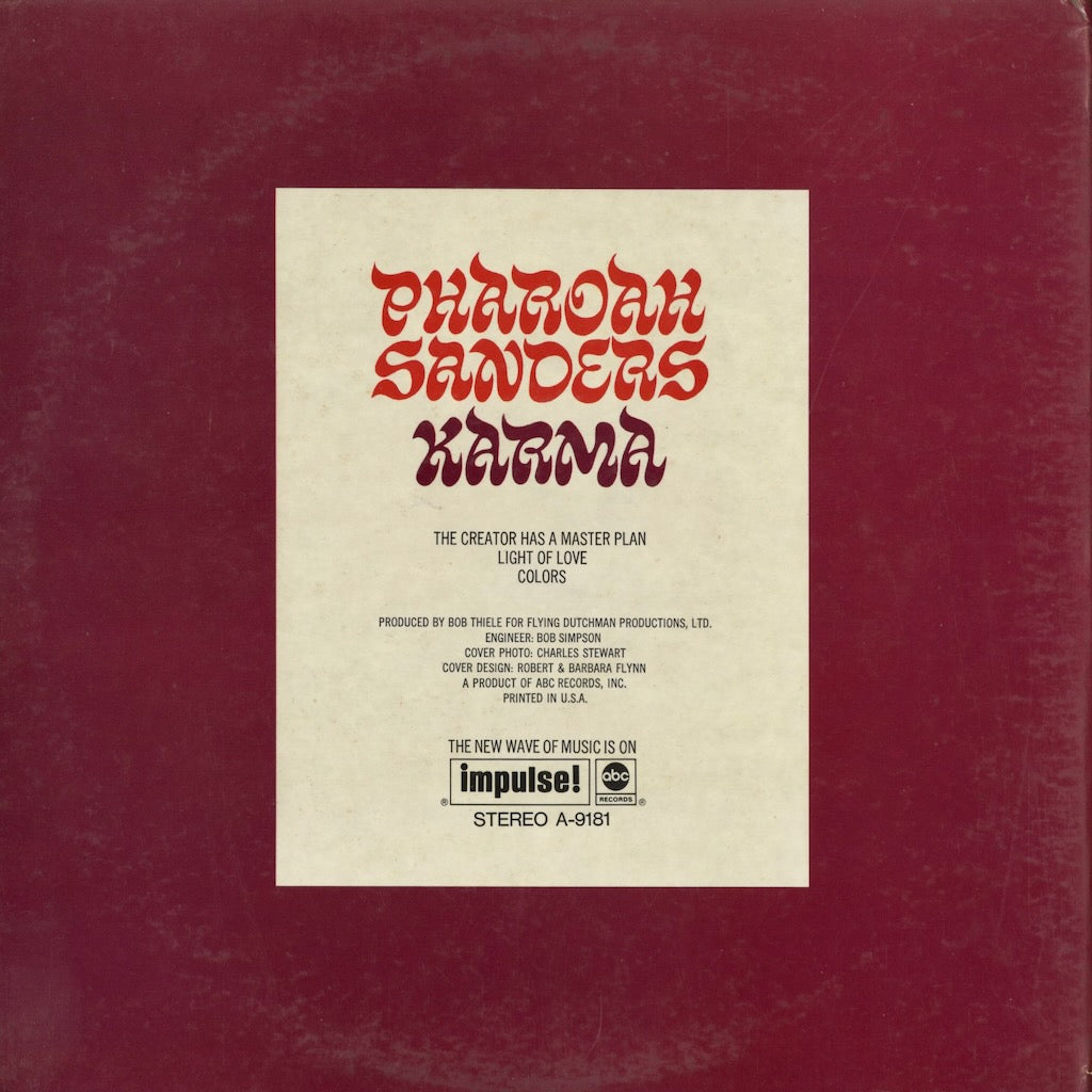 Pharoah Sanders - Karma (AS-9181) 1969 US Impulse｜中古LP