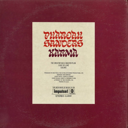 Pharoah Sanders - Karma (AS-9181) 1969 US Impulse｜中古LP