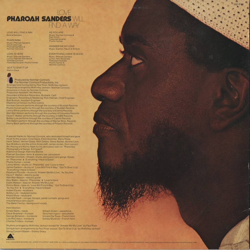 Pharoah Sanders / ファラオ・サンダース / Love Will Find A Way