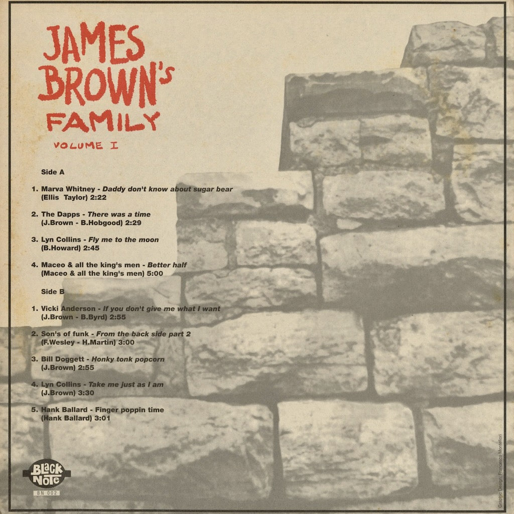 V.A. - James Brown's Family (BN 002) LP 1994 ITA Black Note｜中古LP