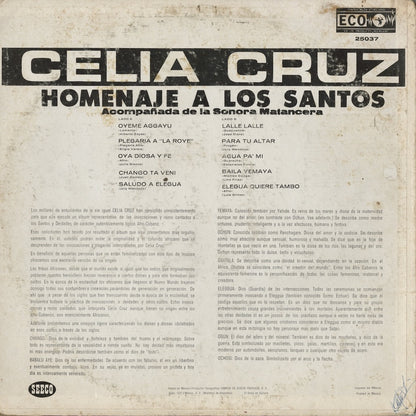 Celia Cruz / セリア・クルス / Homenaje A Los Santos(ECO-25037)