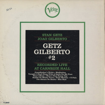 Stan Getz, Joao Gilberto / スタン・ゲッツ、ジョアン・ジルベルト / Getz / Gilberto #2 (V-8623)