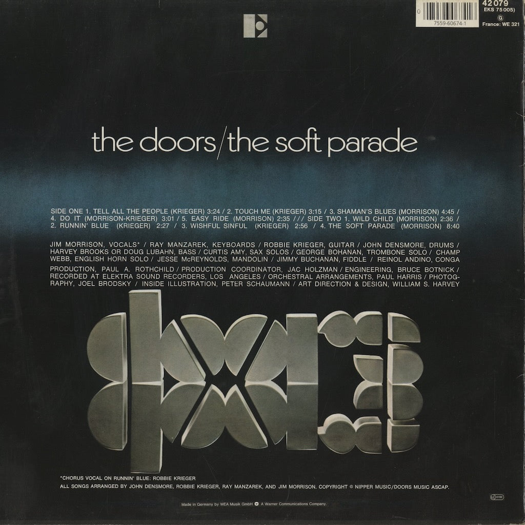 The Doors - The Soft Parade (K 42 079) 1991 GER Elektra｜中古LP