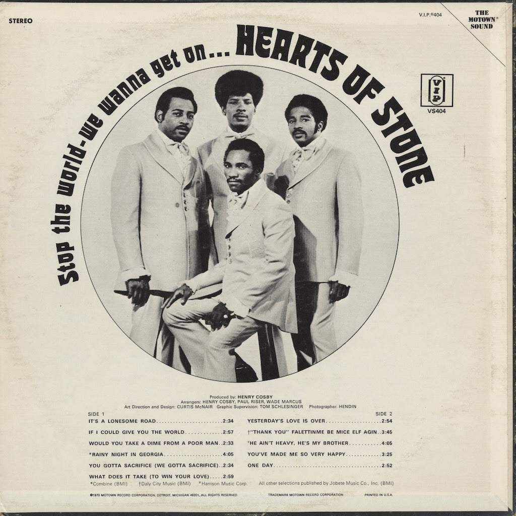 洋楽 STOP THE WORLD - WE WANNA GET ON... Hearts Of Stone / ハーツ・オブ・ストーン / Stop The World We