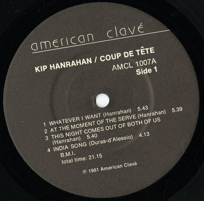 Kip Hanrahan - Coup De Tete (AMCL 1007) 1981 US American Clave｜中古LP