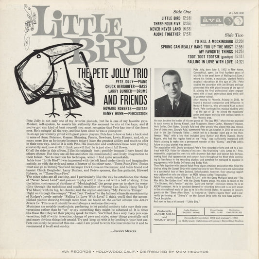 Pete Jolly – Little Bird (A-22) LP 1963 US Äva | 中古LP