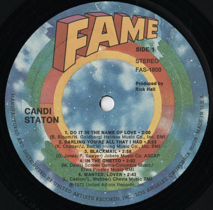 Candi Staton / キャンディ・ステイトン / S.T. (1972) (FAS1800)