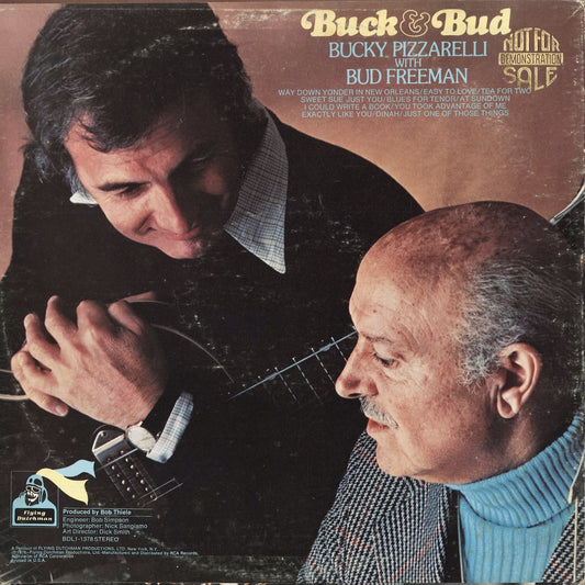 Bucky Pizzarelli & Bud Freeman – Buck & Bud (BDL1-1378) LP 1976 US Flying Dutchman | 中古LP