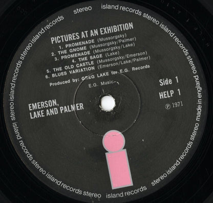 Emerson, Lake & Palmer / エマーソン・レイク・アンド・パーマー / Pictures At An Exhibition (HELP 1)