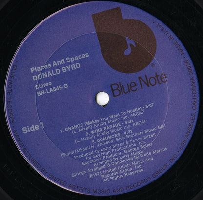 Donald Byrd - Places And Spaces (BN-LA-549G) LP 1975 US Blue Note｜中古LP