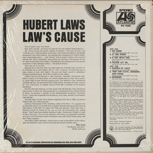 Hubert Laws / ヒューバート・ロウズ / Laws' Cause (SD 1509)