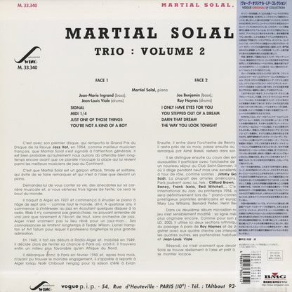 Martial Solal / マーシャル・ソラール / Martial Solal Trio Vol. 2 (BVJJ-2934)