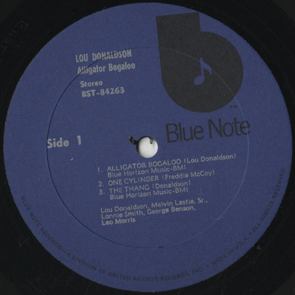 LP ルー・ドナルドソン アリゲーター・ブーガルー BLUE NOTE BST 84263 レコード LOU DONALDSO ALIGATOR BOGALOO 札幌市 平岸店 Alligator Bogaloo / Lou Donaldson【US盤】 - レコード評議会