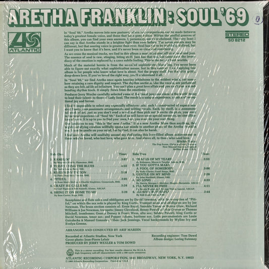 Aretha Franklin / アレサ・フランクリン / Soul '69 (SD 8212)