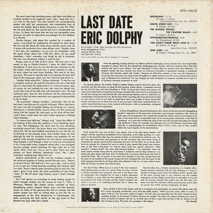 Eric Dolphy / エリック・ドルフィ / Last Date (SFX-10572)