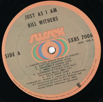 Bill Withers / ビル・ウィザース / Just As I Am (SXBS 7006)