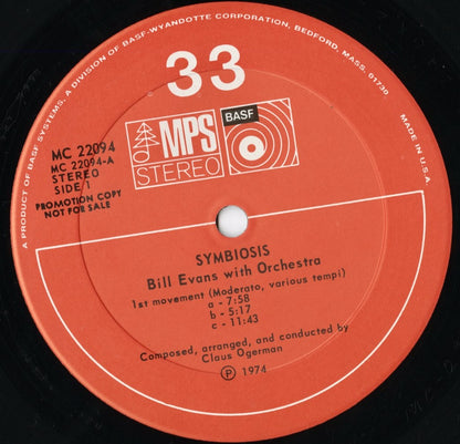 Bill Evans - Symbiosis (MC 22094) LP 1974 US MPS｜中古LP