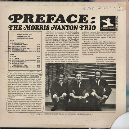 Morris Nanton – Preface (PR 7345) LP 1964 US Prestige | 中古LP