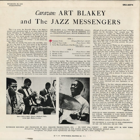 Art Blakey - Caravan (SMJ-6074) 1975 JPN Riverside｜中古LP