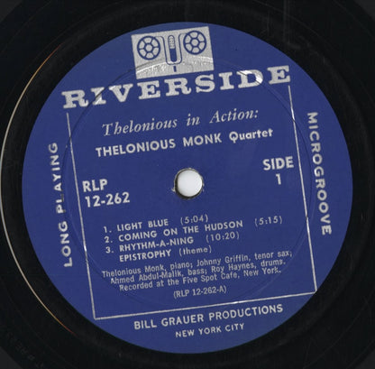 Thelonious Monk - In Action (RLP 12-262) 1958 US Riverside｜中古LP