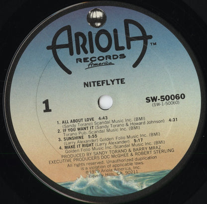 Niteflyte - Niteflyte (SW-50060) 1979 US Ariola｜中古LP