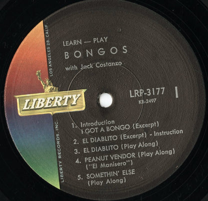 Jack Costanzo - Learn-Play Bongos (LRP 3177) LP 1961 US Liberty｜中古LP