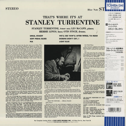 Stanley Turrentine / スタンリー・タレンタイン / That's Where It's At (BN 4096)