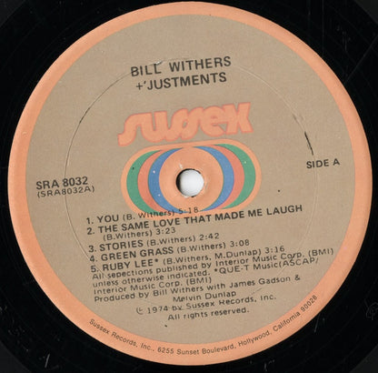 Bill Withers / ビル・ウィザース / +'Justments (SRA 8032)