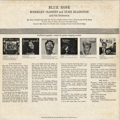 Rosemary Clooney And Duke Ellington And His Orchestra - Blue Rose (SOPJ-111) 1975 JPN CBS/Sony｜中古LP