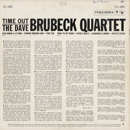 Dave Brubeck - Time Out (CL 1397) LP 1961 US Columbia｜中古LP