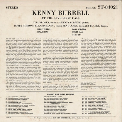 Kenny Burrell - On View At The Five Spot Cafe (GXK-8106) 1992 JPN Blue Note - キングレコード｜中古LP