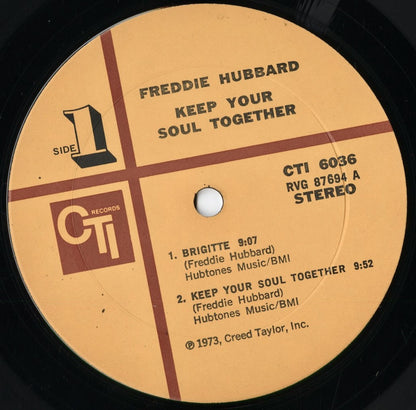 Freddie Hubbard - Keep Your Soul Together (CTI 6036) 1973 US CTI｜中古LP