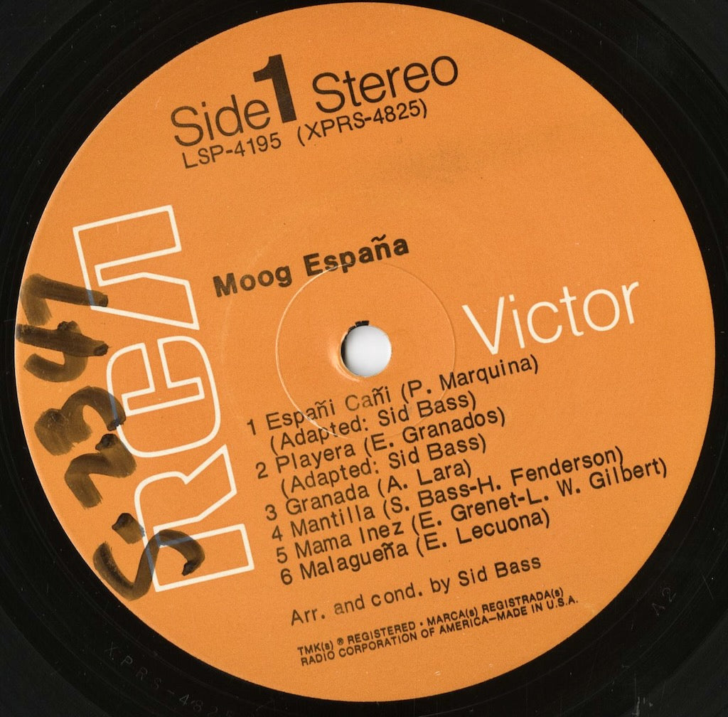 Sid Bass - Moog España (LSP-4195) LP 1969 US RCA Victor｜中古LP