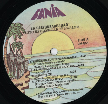 Fausto Rey, Larry Harlow - La Responsabilidad (JM-551) LP 1979 US Fania｜中古LP