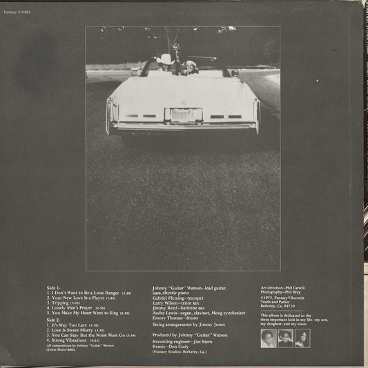 Johnny Guitar Watson – I Don't Want To Be Alone Stranger (F-9484) LP 1975 US Fantasy｜中古LP