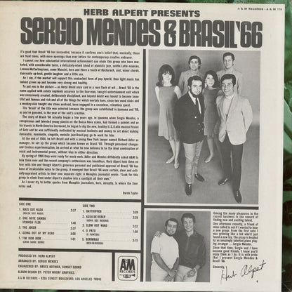 Sergio Mendes & Brasil '66 - Herb Alpert Presents Sergio Mendes & Brasil '66(LP-116) LP 1966 US A&M MONO｜中古LP